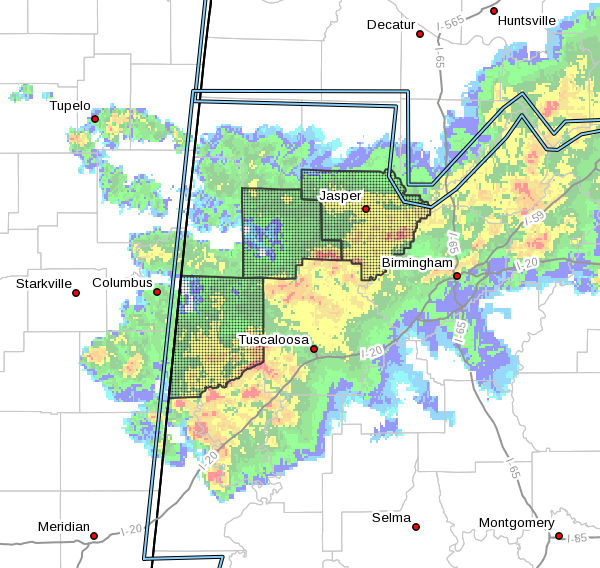 Fayette, Pickens, & Walker Counties Removed From Severe TStorm Watch