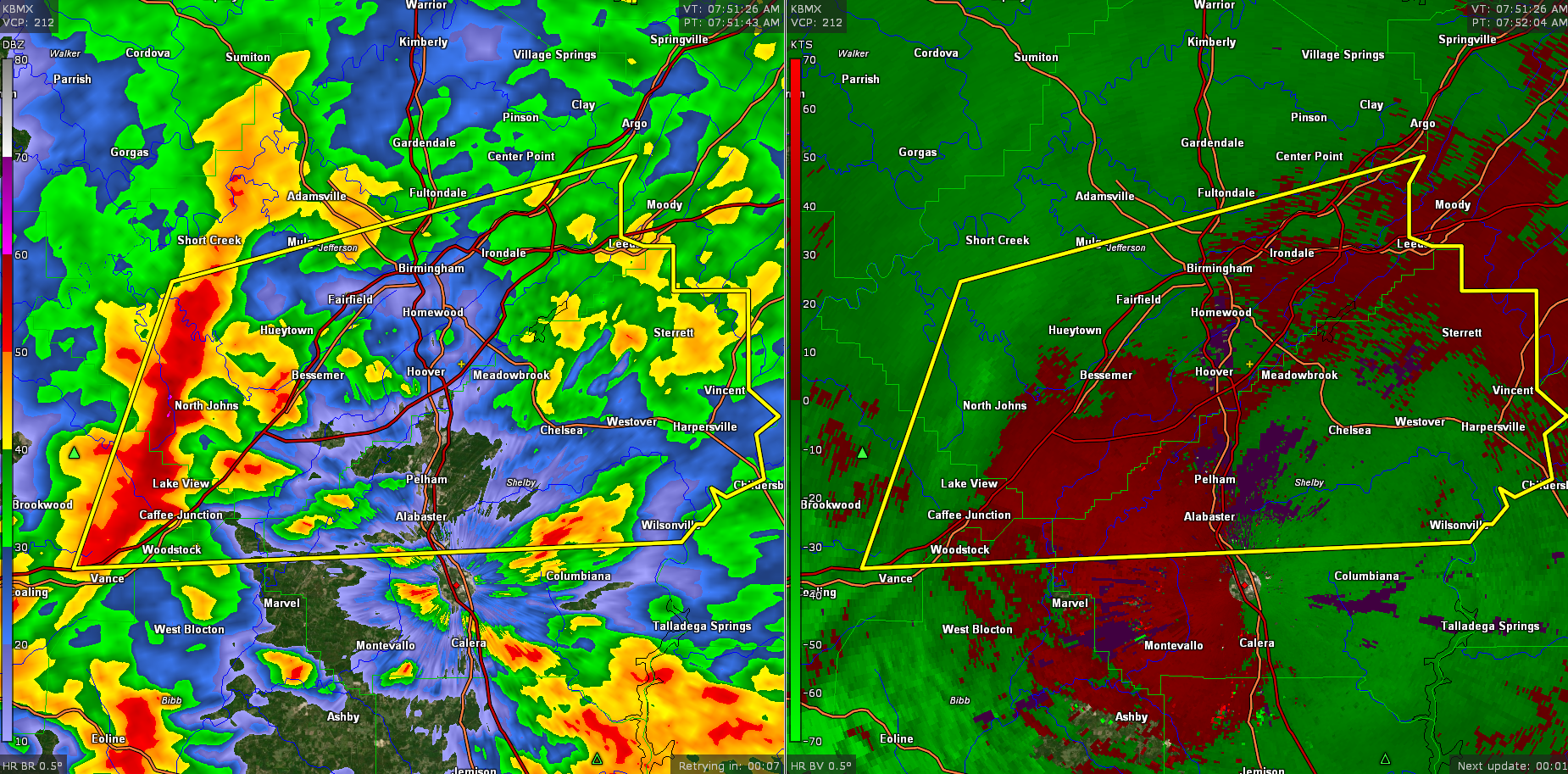 CANCELED: Severe Thunderstorm Warning for Parts of Bibb, Jefferson ...