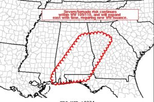 Tornado Risk Continues And New Watch To Be Issued Soon