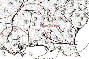 A Short-Term Tornado Threat Over The Extreme Southeastern Parts Of Central Alabama