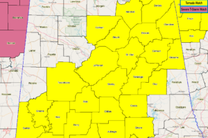 More North Alabama Counties Removed From The Tornado Watch, The Rest Extended In Time