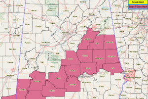 A Few More Counties Removed from the Severe T-Storm Watch