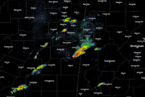 Storms Already Forming In The Western Parts Of The Area & Back Into Mississippi