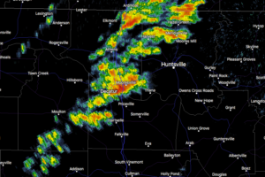 Strong Storms Affecting Madison & Limestone Counties