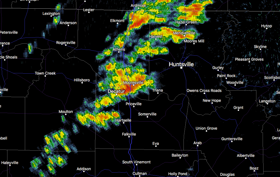 Strong Storms Affecting Madison & Limestone Counties The Alabama Weather Blog
