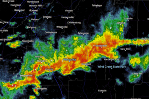 Strong Storms Affecting Chilton & Coosa Counties