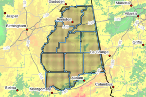 Flood Advisory for Calhoun, Chambers, Clay, Cleburne, Coosa, Elmore, Etowah, Randolph, Talladega, Tallapoosa Counties Until 1:45 am