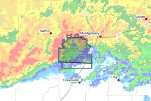 EXPIRED – Severe T-Storm Warning for Lowndes County Until 7:15 PM