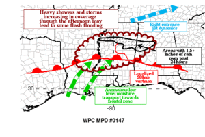 Heavy Rainfall Continues; Flash Flooding Possible
