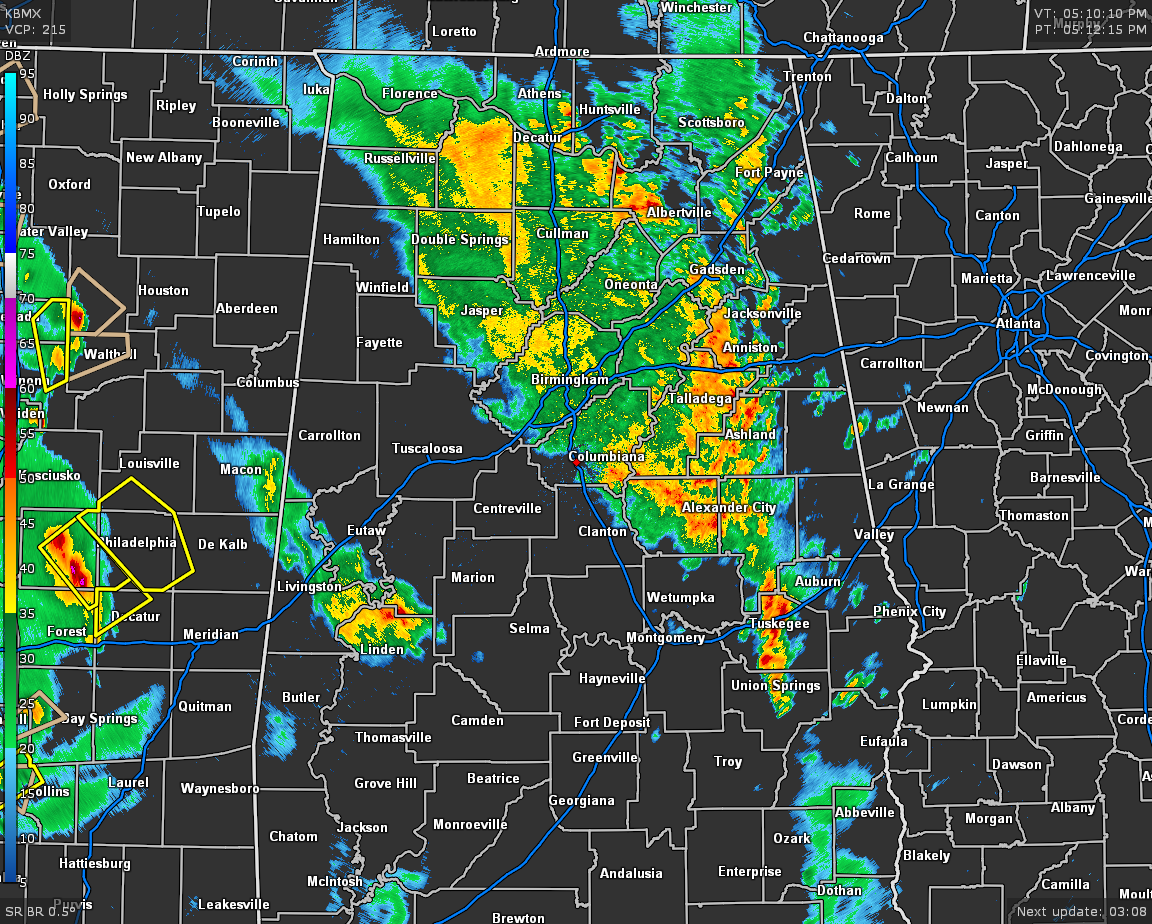 An Early Evening Radar Check : The Alabama Weather Blog