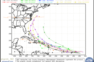 Sunday Weather Xtreme Video:  Shower and Storm Chances Ramping Up; Watching Invest 92L