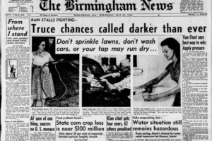 The July 1952 Heatwave, Drought, Water Shortage, and Forest Fires in Alabama