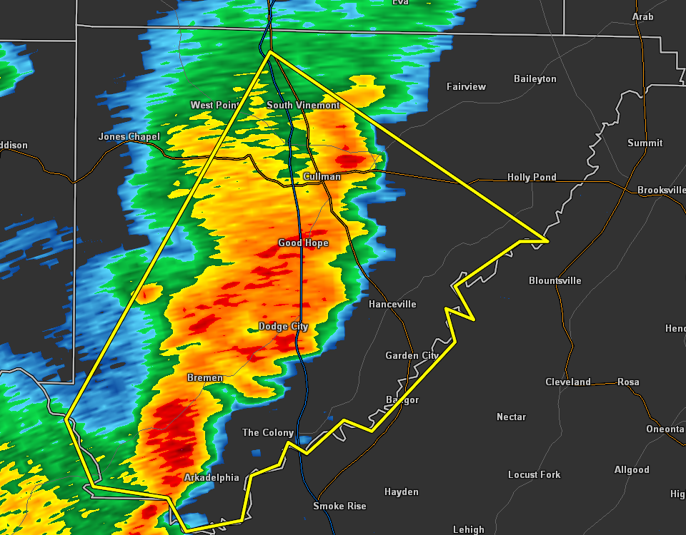 EXPIRED New Severe TStorm Warning for Cullman Co. Until 245 pm The