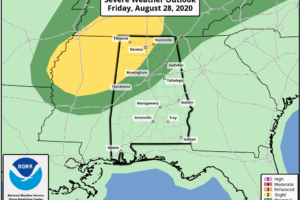 Isolated Tornadoes Possible This Afternoon Over Northwest Alabama