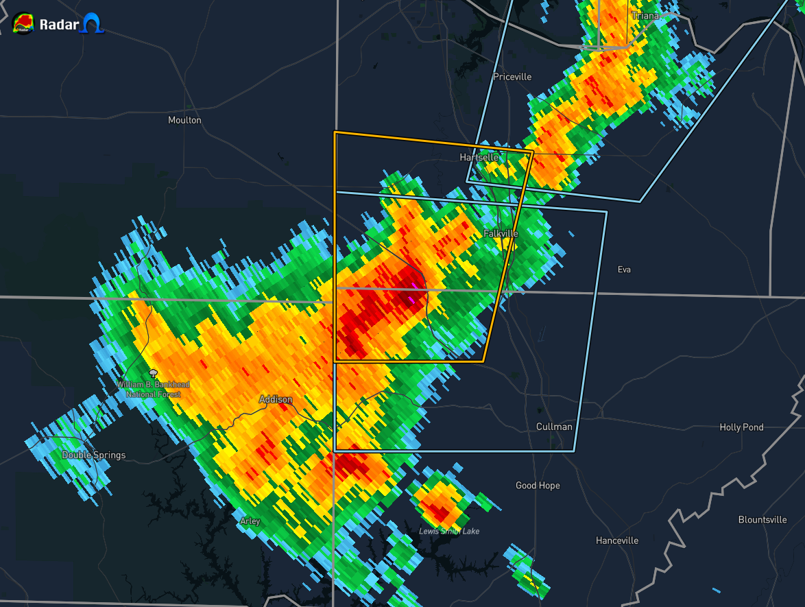 EXPIRED Severe T-Storm Waring for Cullman & Morgan Co. Until 5:30 PM