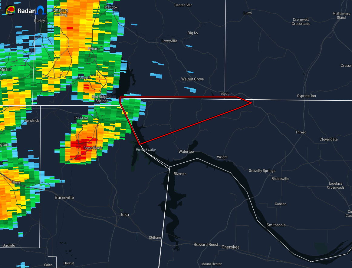 EXPIRED Tornado Warning for Lauderdale Co. Until 1100 am The Alabama