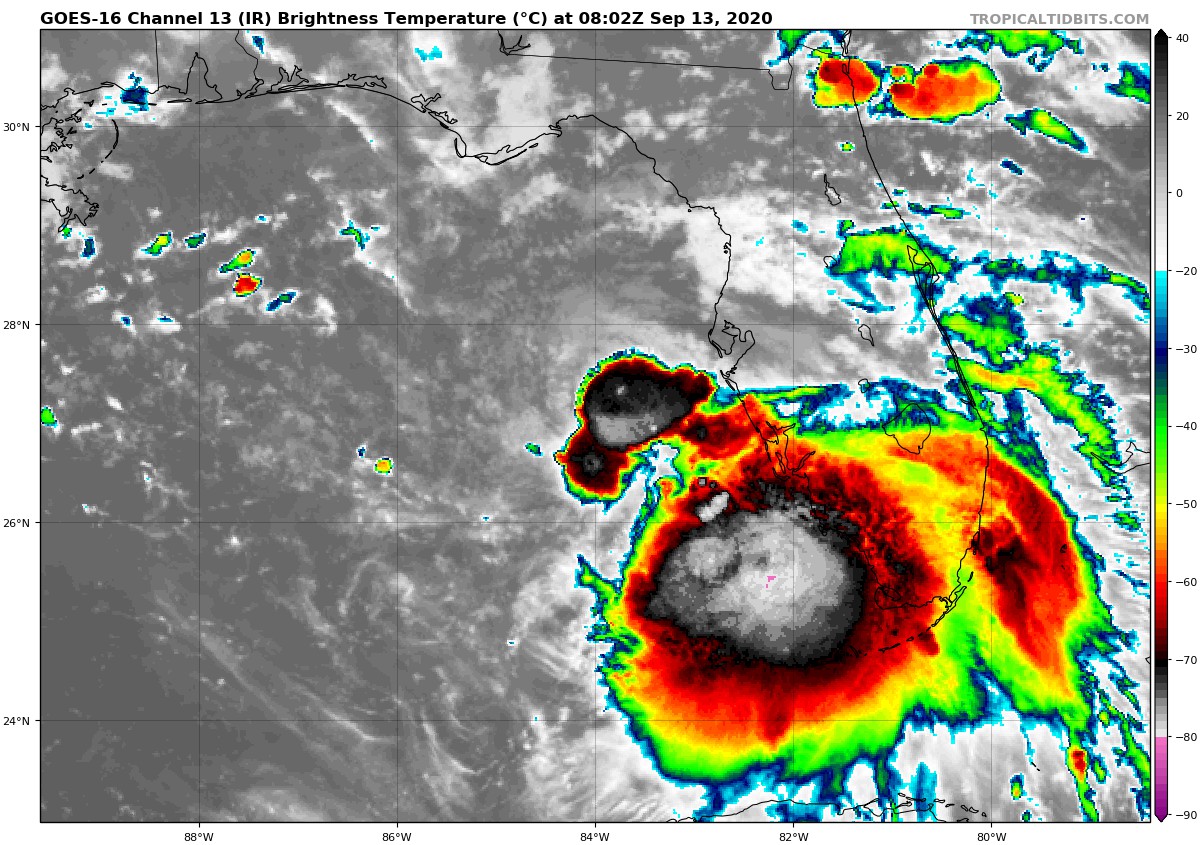 Sally Strengthening: Hurricane/Storm Surge Warnings Issued ...