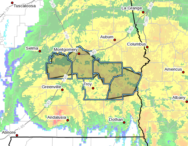 Flood Advisory Until 9:00 pm for Lowndes, Montgomery, Barbour ...
