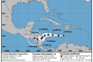Tropical Depression 29 Develops