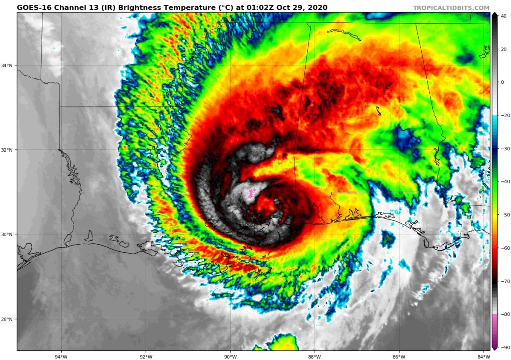 Zeta Weakens to a Category 1 Hurricane, Strong Winds & Heavy Rains