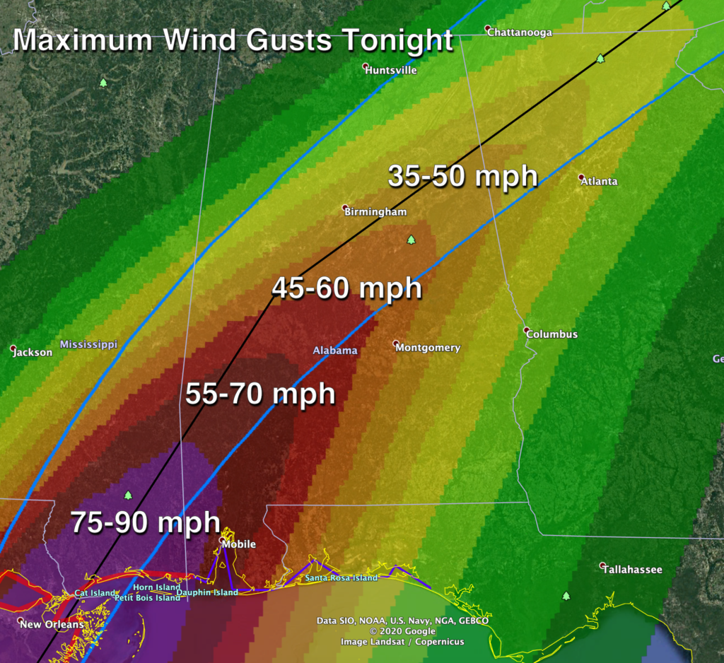 High Impact Wind Event For Alabama Tonight The Alabama Weather Blog