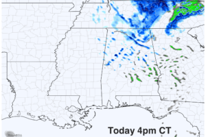 Windy, Cold, Snow Flurries/Showers Today