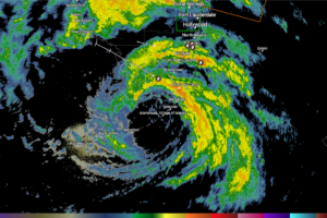 Tropical Storm Eta Makes Landfall in Lower Matecumbe Key, Florida