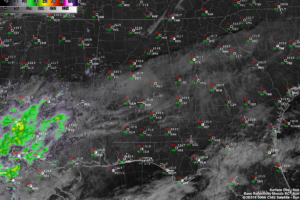 Fog Dissipated Now as Temperatures Warm; Clouds/Showers Moving In From Southwest Though