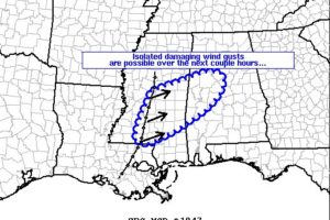While Isolated Damaging Wind Gusts Are Possible, Severe Watch Not Likely to Be Issued Tonight