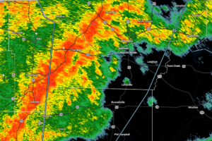 Strong Storms Affecting Parts of Lauderdale, Colbert, & Franklin Counties