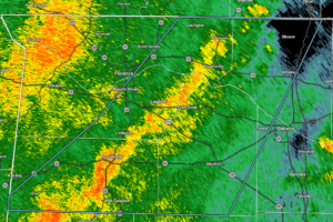 Strong Storms With Gusty Winds Affecting Western Parts of North Alabama