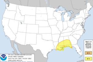 Potential for Severe Storms to End 2020