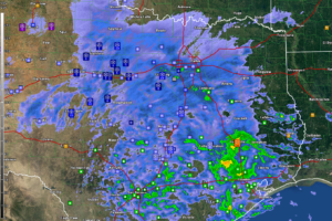 Snowy Morning in Texas, Forecast Thinking the Same for Alabama