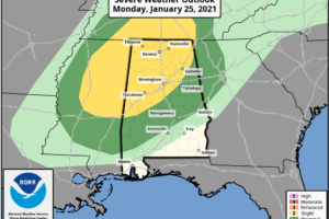 Slight Risk Expanded; Latest Mesoscale Update from NWS Birmingham