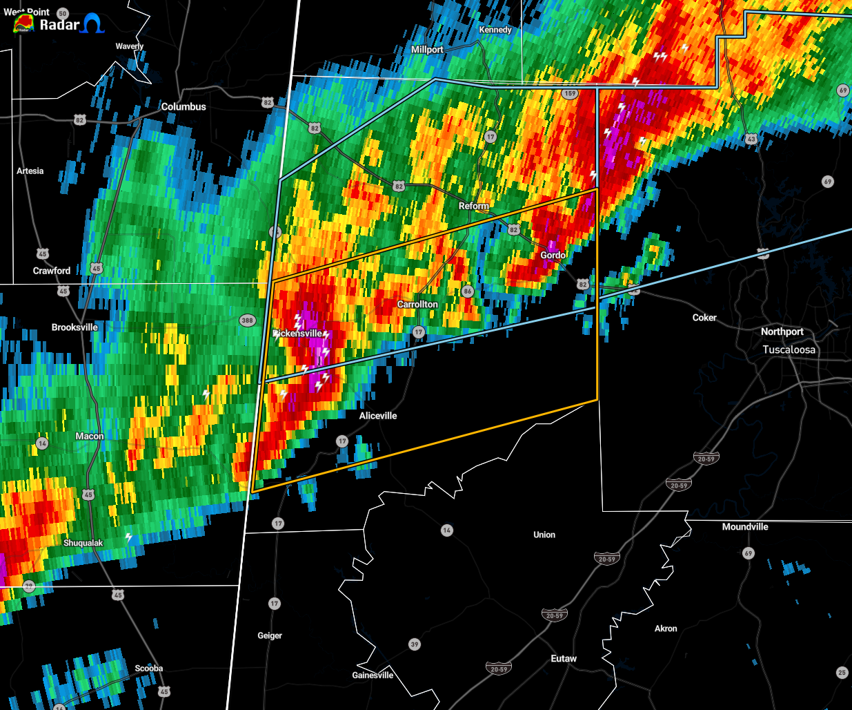 Canceled Severe Thunderstorm Warning For Pickens County Until Midnight The Alabama Weather Blog Mobile