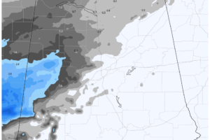 Some Signs That West Central Alabama Might See Higher Snow Amounts: Alabama Weather Update at 6:30 p.m.