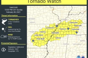 New Tornado Watch Posted to our Northwest