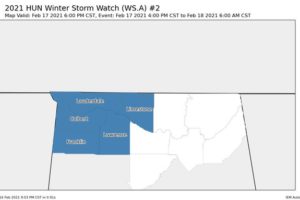 Winter Storm Watch Issued for Western Portions of North Alabama