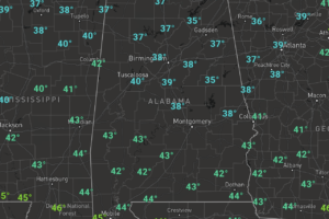 Midday Nowcast: Cloudy, Cold, and Blustery