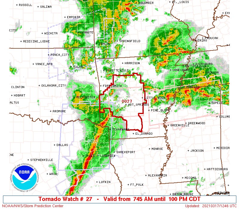 Another Tornado Watch to our West : The Alabama Weather Blog - Vimarsana News