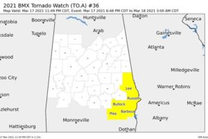 More Counties Continue to Be Dropped from the Tornado Watch