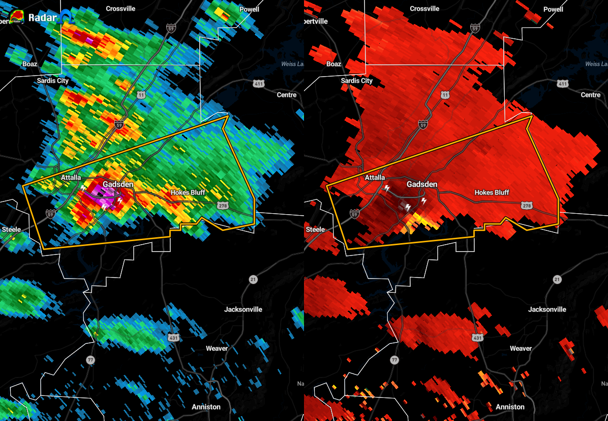 CANCELED Severe Thunderstorm Warning for Etowah County Until 1015 pm