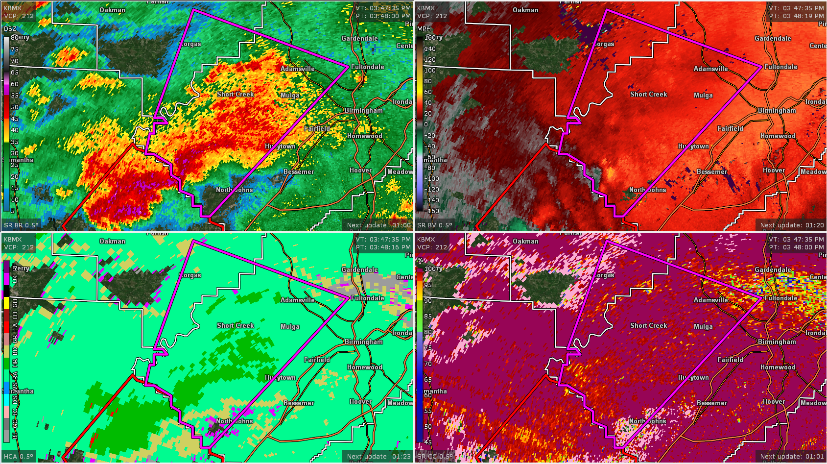 New Tornado Warning for Jefferson & Walker Co. Until 4:30 pm; Confirmed On the Ground : The Alabama Weather Blog - Vimarsana News