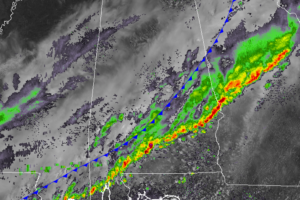 Storms Continue to Move Out at Midday; Marginal Risk Continues for Locations South of I-85