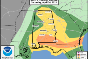 Slight Risk Expanded; Plus, Severe Threat Continues Across Severe T-Storm Watch Area