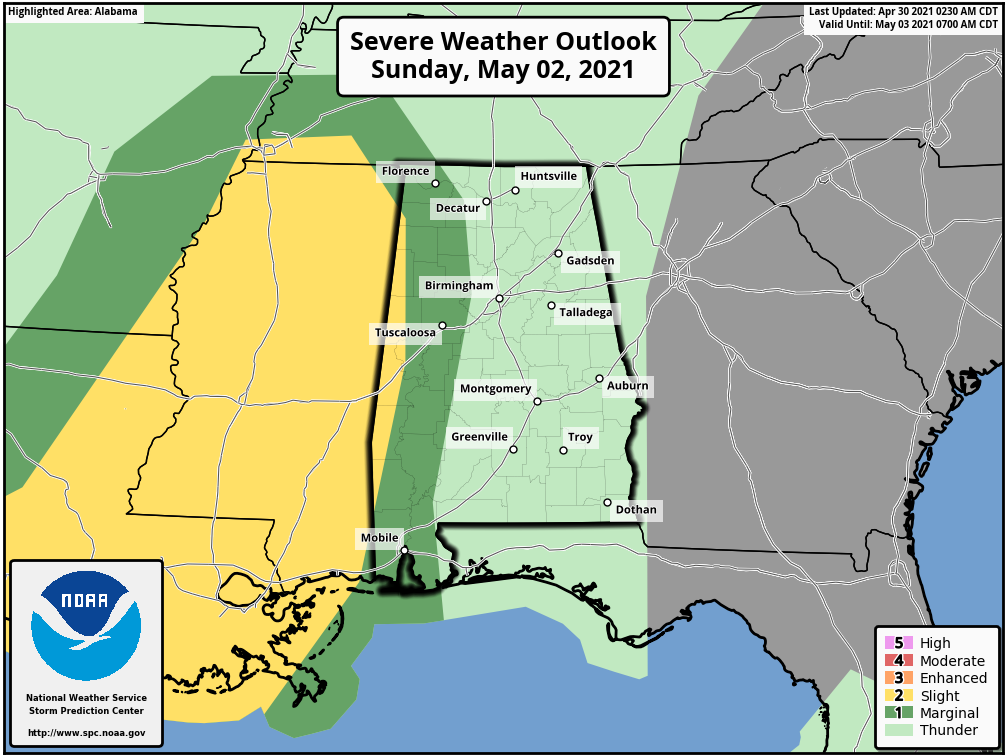 Showers For Southwest Alabama Today; Dry Elsewhere : The Alabama Weather Blog - Vimarsana News