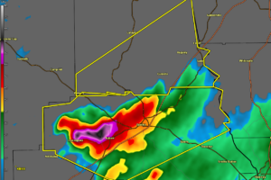 Severe T-Storm Warning for Chambers Co. Until 5:00 pm