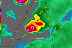Severe Thunderstorm Warning for Cherokee Co. Until 6:15 pm