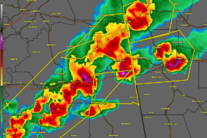 Severe T-Storm Warning for Cleburne Co. Until 7:00 pm