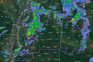 Swarm of Tornadoes in the Delta  of Mississippi